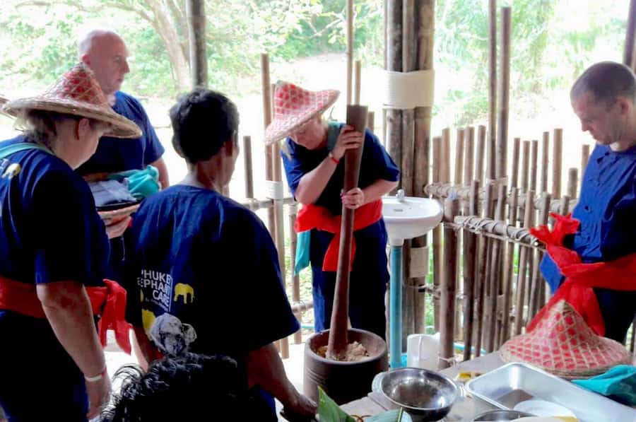 From Phuket & Khao Lak: Elephant Care with Waterfall Visit - The waterfall and pond in Phang Nga
