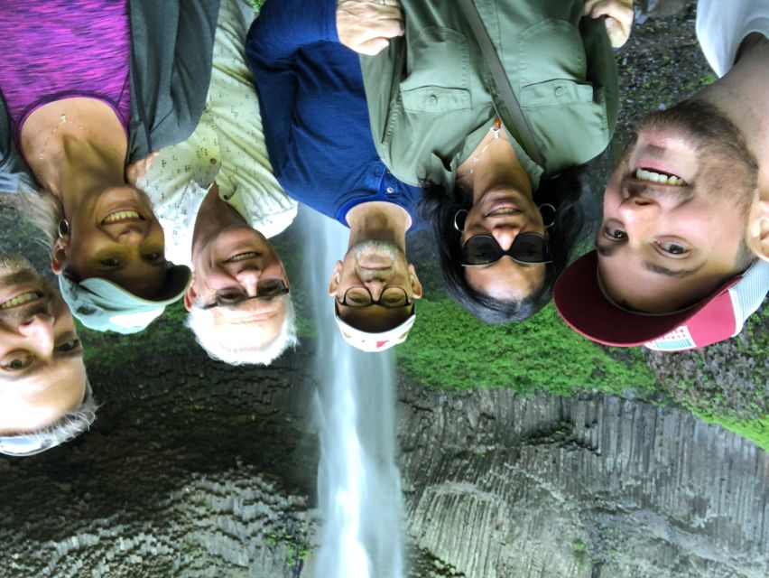 From Portland: Columbia Gorge Waterfalls Tour - Latourell Falls and the columnar basalt wall