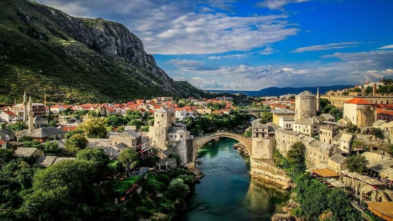 From Sarajevo: Mostar, Kravice Waterfalls and 4 Cities Tour - Mostar delivers the big visual moment