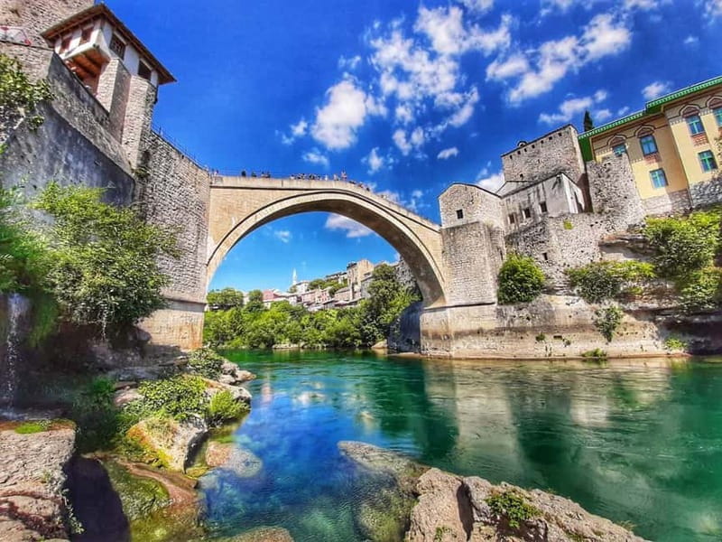 From Sarajevo: Mostar, Kravice Waterfalls and 4 Cities Tour - Konjic begins the story beside the Neretva