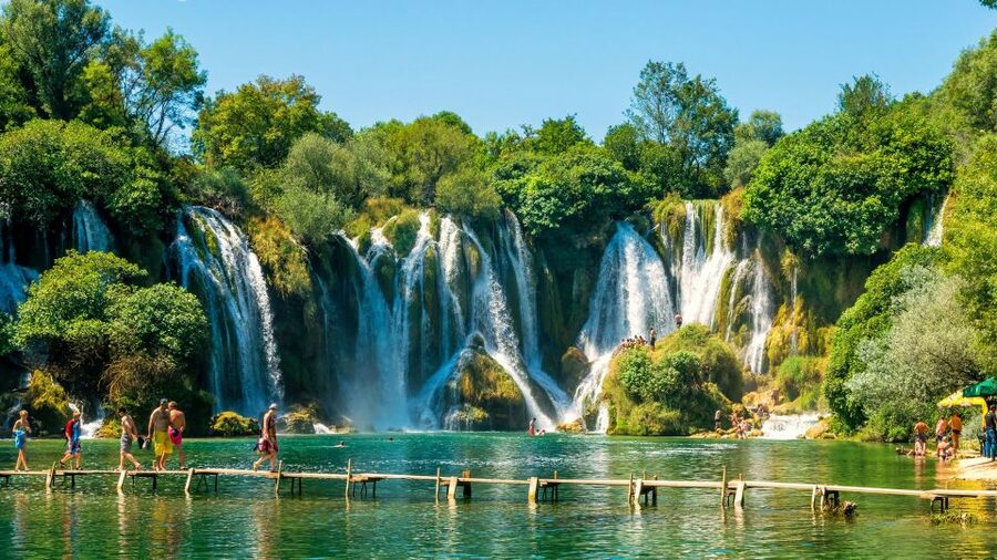 From Split and Trogir: Mostar Tour with Kravica Waterfalls - Počitelj in 30 minutes