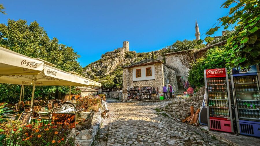 From Split and Trogir: Mostar Tour with Kravica Waterfalls - The road from Split or Trogir