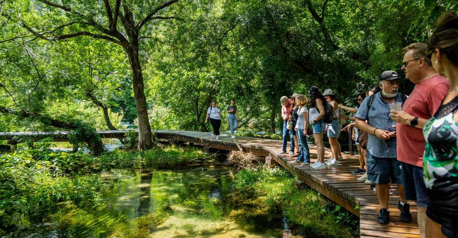 From Split: Krka Waterfalls Cruise & Trogir Walking Tour - Meeting the bus beside Split’s Riva