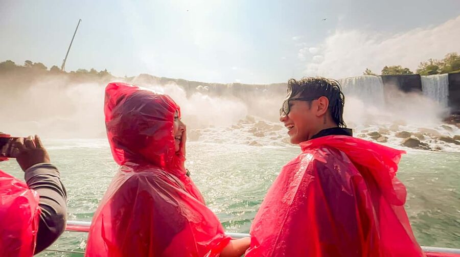 From Toronto: Early Bird Niagara Falls with Journey & Skylon - Journey Behind the Falls puts you beside the power
