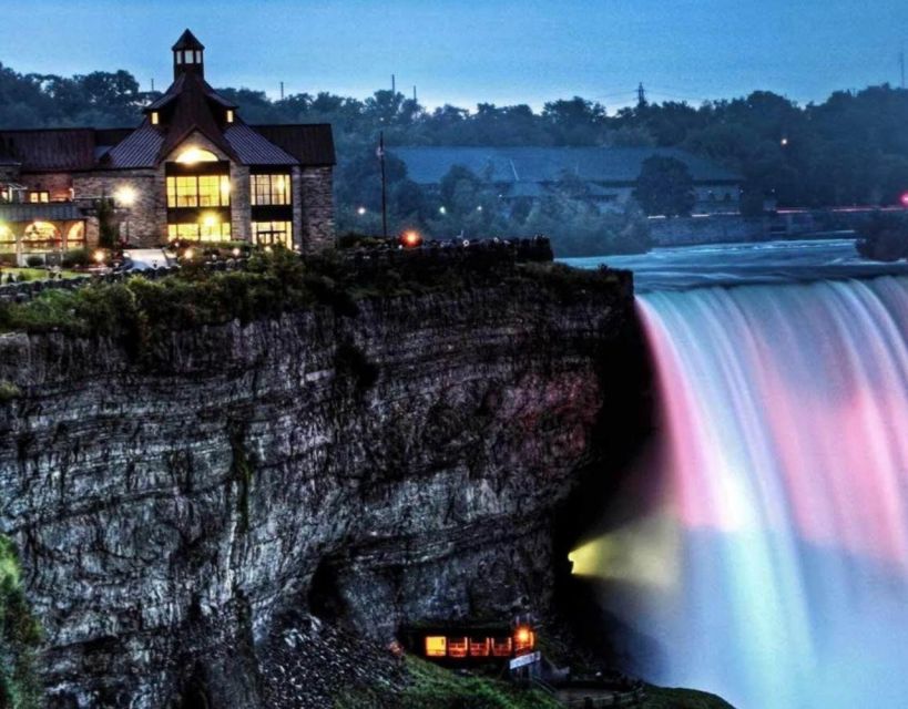 From Toronto: Niagara Falls Evening Tour With Boat Cruise - The falls after sunset