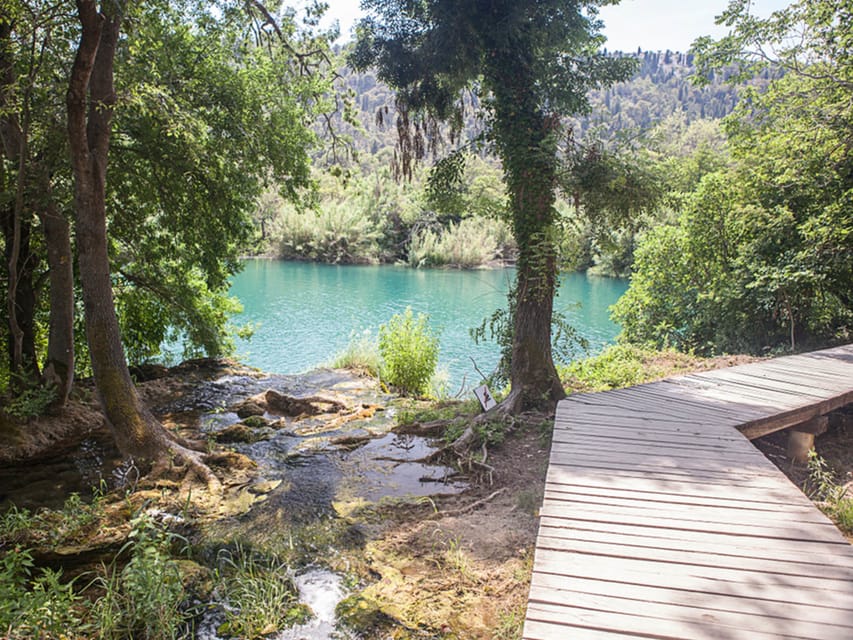From Trogir, Seget & Okrug: Krka Waterfalls & Swimming - The best way to handle the crowding