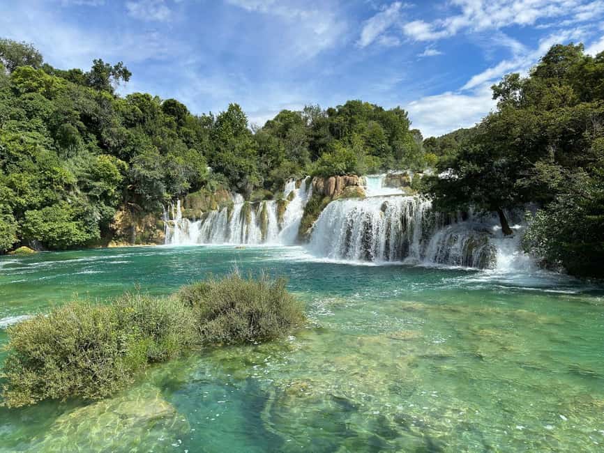 From Zadar: Krka Waterfalls Day Tour with Boat Ride & Guide - Returning to Skradin for old-town time