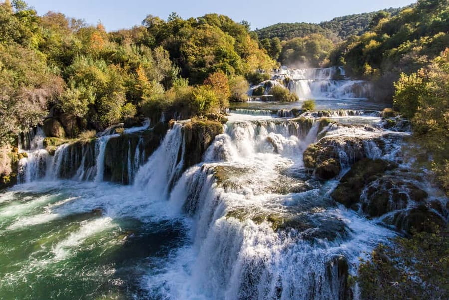 From Zadar: Krka Waterfalls Tour with Panoramic Boat Ride - An hour in Skradin before heading home