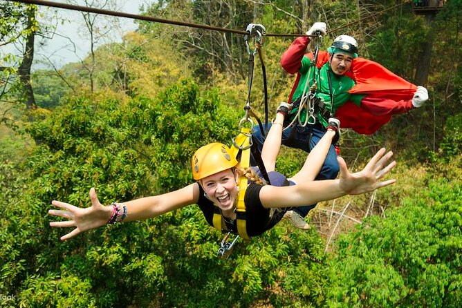 Full Day Chiang Mai Zipline Adventure, Rafting, ATV-ing, and Sticky Waterfall - Climbing Sticky Waterfall