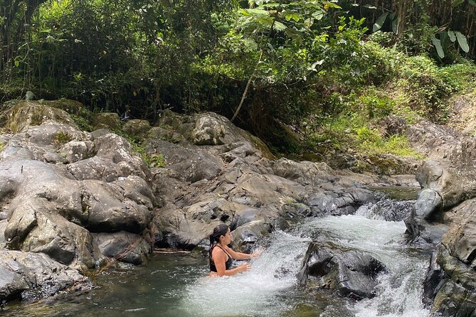 Full-Day Private Tour to Tinajas Waterfalls in El Yunque - Hiking beside the river in El Yunque