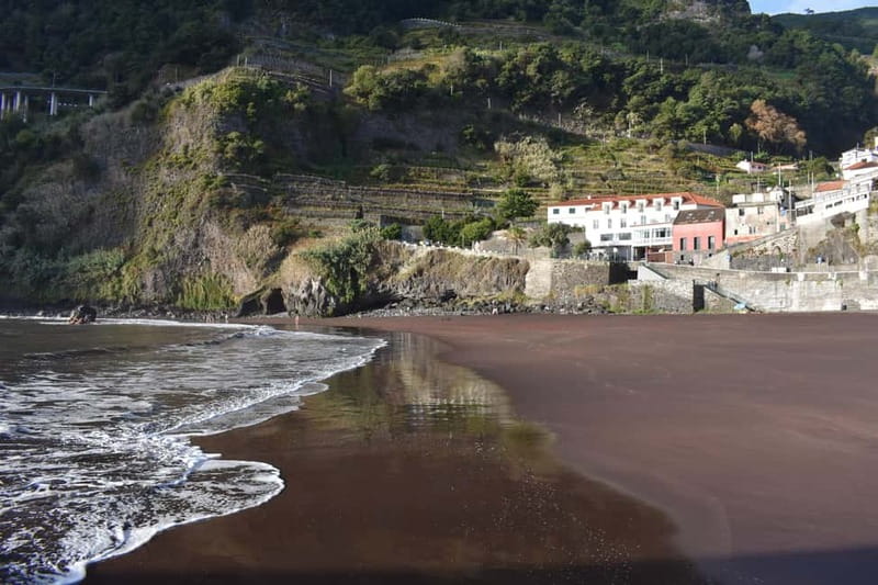 Funchal: Waterfalls, Volcanic Pools, and Fanal Forest Tour - Seixal: black sand and big coastal views