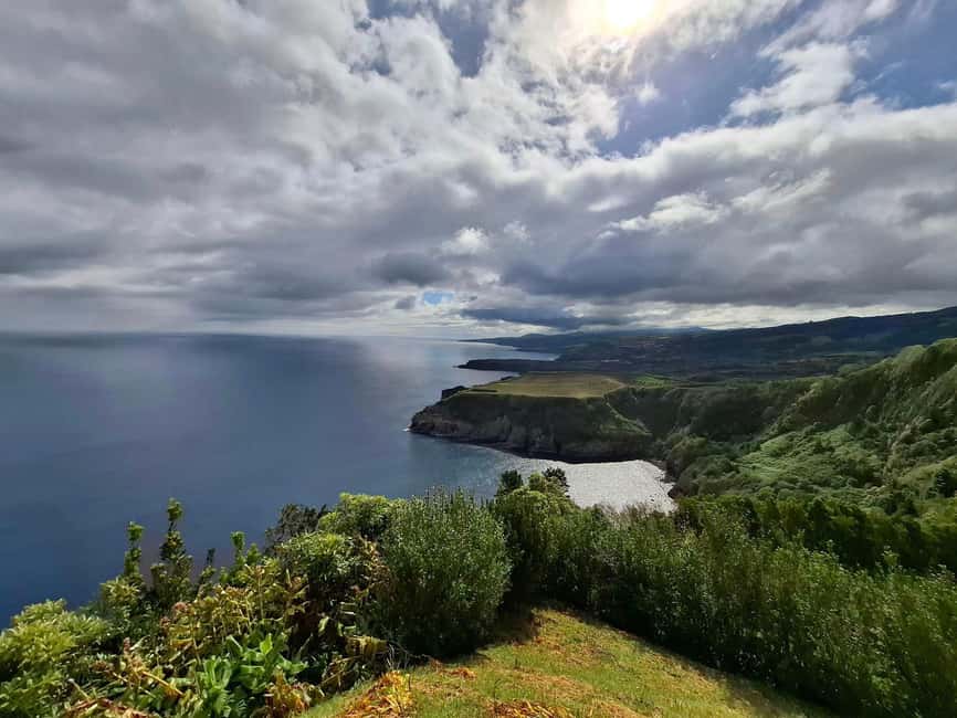 Furnas: Volcano Wonders, Tea Plantation & Waterfall Tour - The return through Vila Franca do Campo