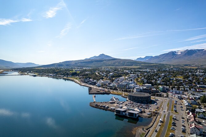 Goðafoss Waterfall from Akureyri Port - The drive through Akureyri and into the countryside