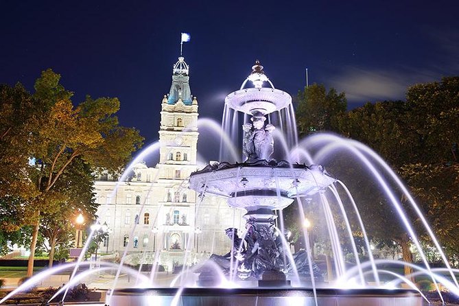 Group Excursion of Quebec City and Montmorency Falls - Parliament and the fountain in front