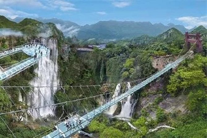Gulong Gorge Skywalk Glass Bridge and Waterfall View Private Tour - Key points at a glance