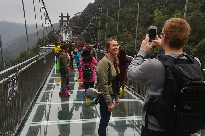 Gulong Gorge Skywalk Glass Bridge and Waterfall View Private Tour - Transport, timing, and the real price