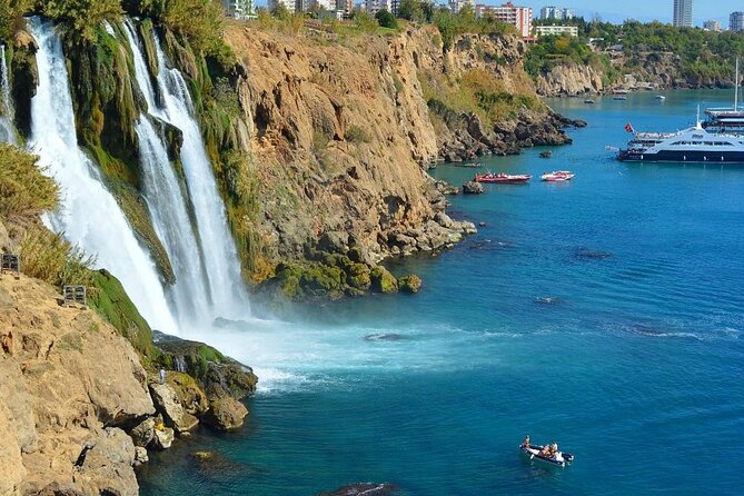 Half-Day Boat Tour to Antalya Waterfalls from Belek - Sailing past the hotels of Kundu