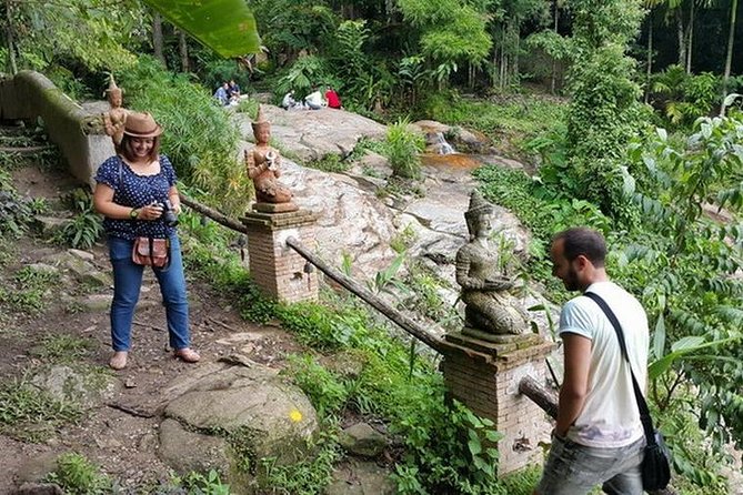 Half Day, Monk Chat Meditation Retreat on Waterfall Temple, Chiang Mai, Thailand - Meditation beside the waterfall