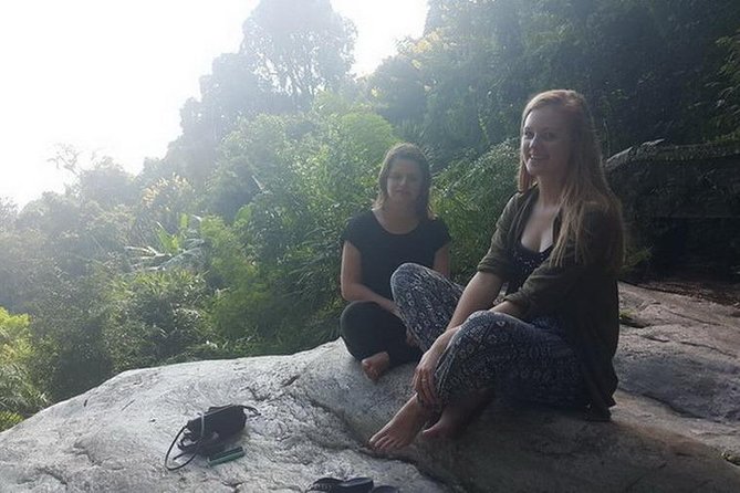Half Day, Monk Chat Meditation Retreat on Waterfall Temple, Chiang Mai, Thailand - Relics, candles, and Burmese-style details