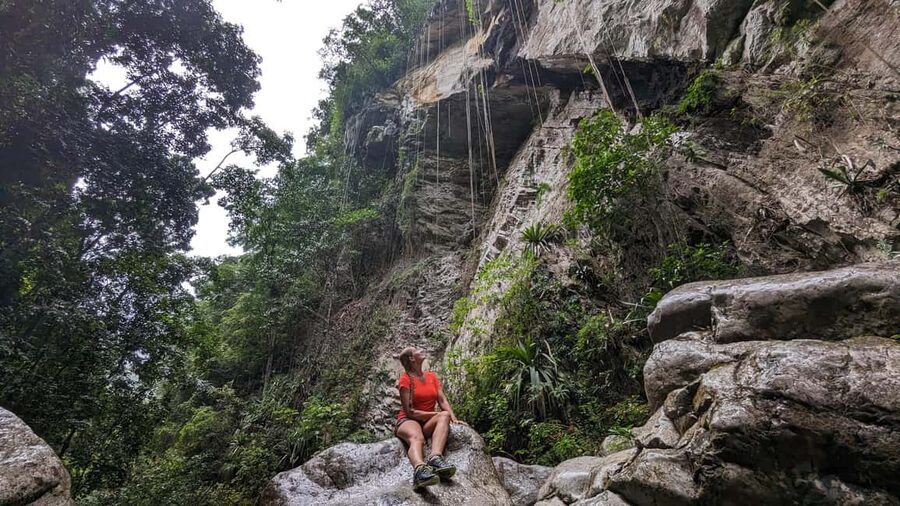 Hiking Tabernacle Thundering Waterfall - Optional jumps, slides, and the route back
