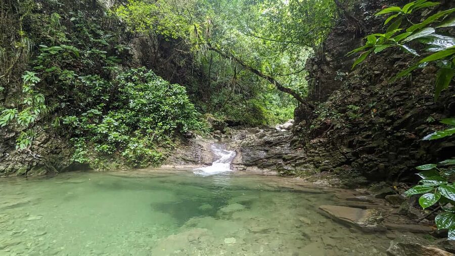 Hiking Tabernacle Thundering Waterfall - Dominican food after the water hike