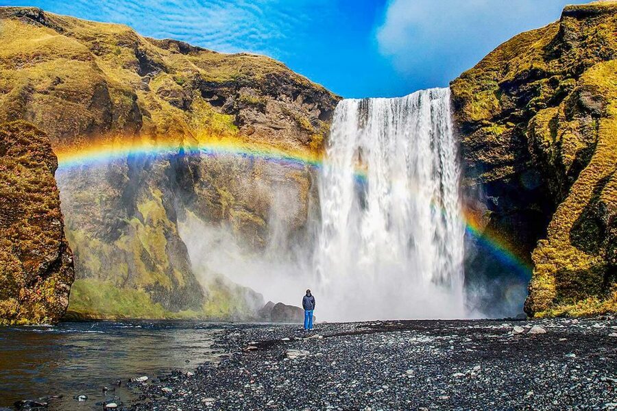 Iceland: Full-Day South Coast, Black Beach & Waterfalls Tour - Skógafoss and the power of falling water