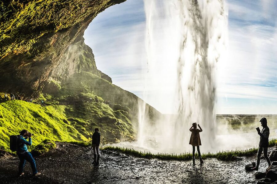 Iceland: Full-Day South Coast, Black Beach & Waterfalls Tour - Seljalandsfoss and the walk behind the water