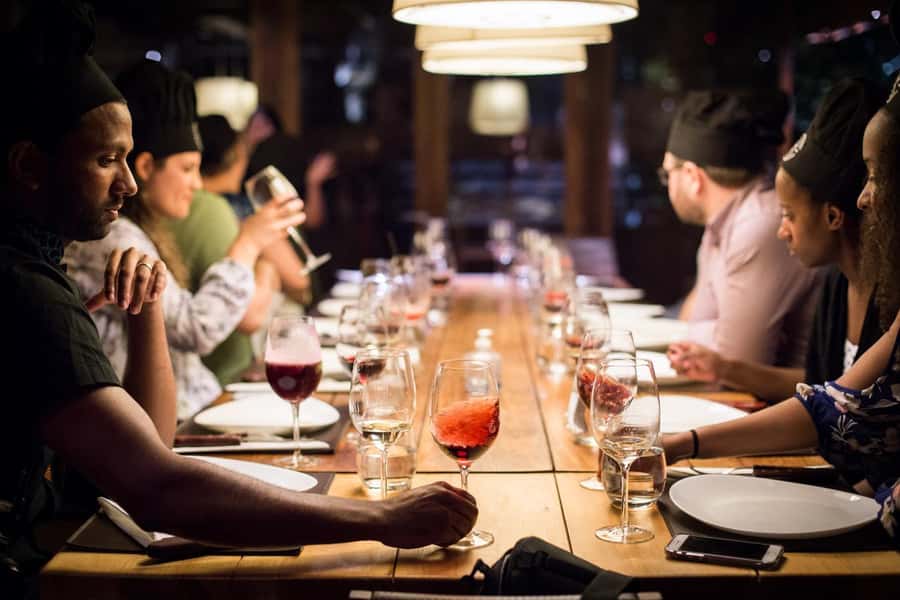Iguazu Falls: The Argentine Experience Interactive Dinner - Making a Malbec cocktail together