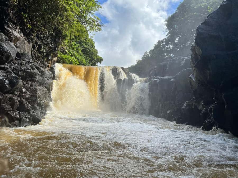 Ile Aux Cerfs: Catamaran Cruise, island, waterfalls, Lunch - The Grand River South East Waterfalls stop