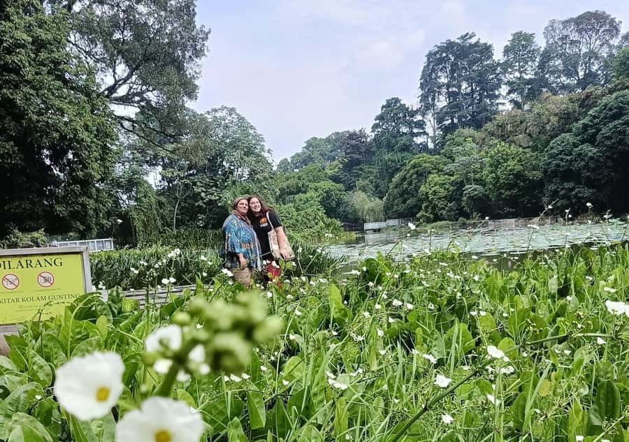 Jakarta Bogor Botanical Garden, Waterfall and Rice Terrace - Walking through the 87-hectare Bogor Botanical Gardens