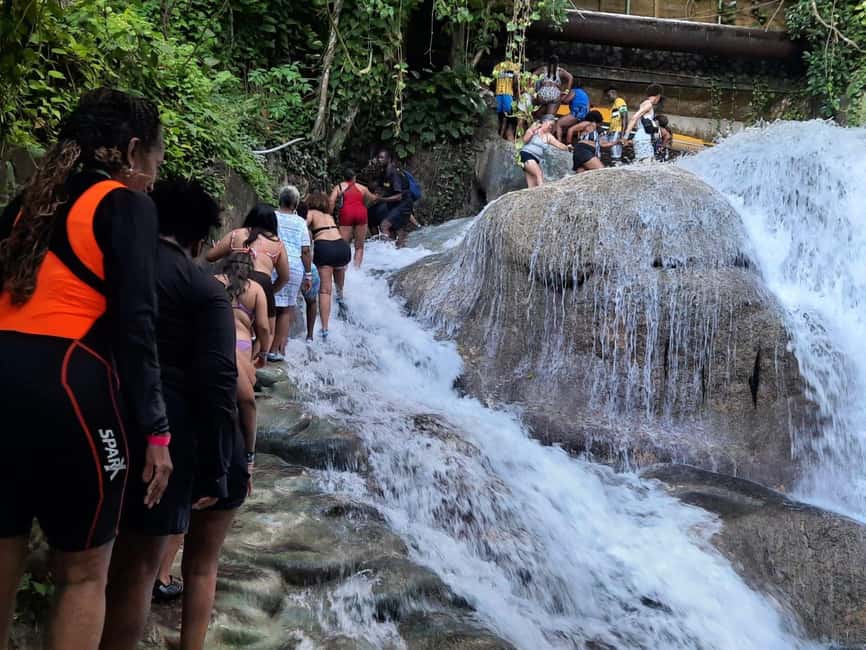 Jamaica Dunn's River Falls guided tour from Ocho Rios hotels - What the 1.5-hour falls visit feels like