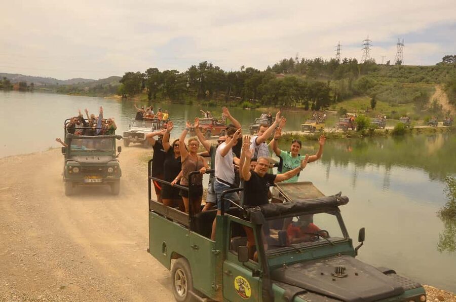 Jeep Safari-Lunch-Boat-Canyon-Waterfall-Foam,Water Party - Who will enjoy this most?