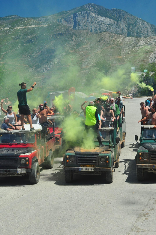 Jeep Safari-Lunch-Boat-Canyon-Waterfall-Foam,Water Party - Green Canyon and Green Lake near Oymapınar
