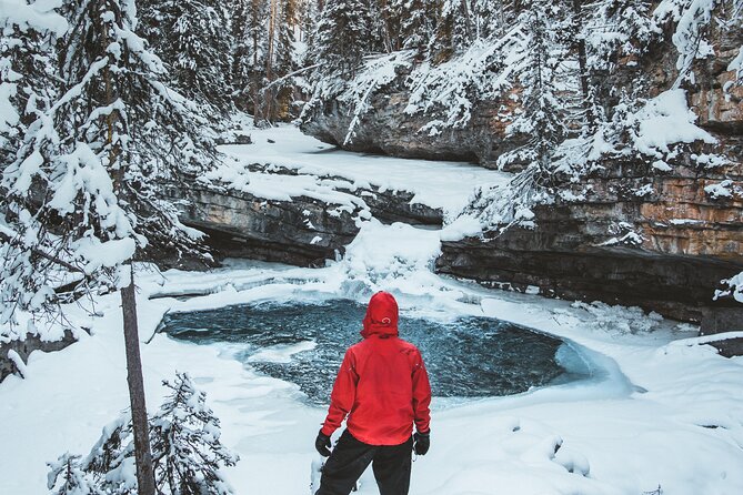 Johnston Canyon Frozen Waterfalls - Small Group Tour - The Lower Falls route, 1.2 kilometers of easy progress