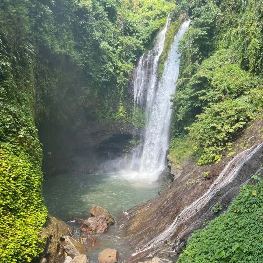 Jumping Sliding at Aling- Aling Waterfall and Handara Gate - Private transport is the practical advantage