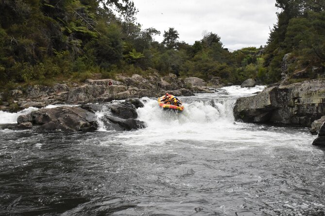 Kaituna Cascades - Grade 5 Wairoa River near Tauranga - The Rollercoaster keeps the raft moving
