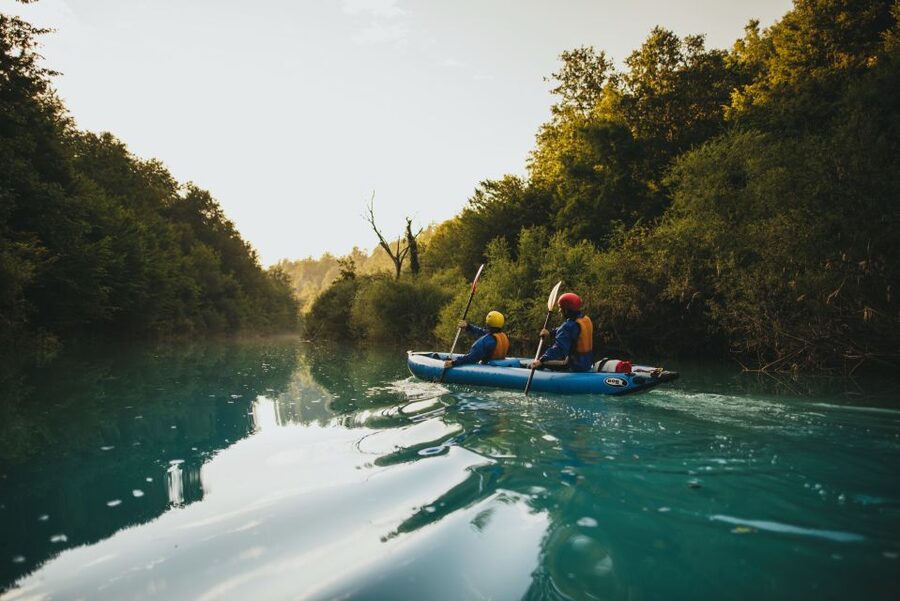 Kayaking Mreznica Waterfalls in Natural Monument - Choosing your waterfall jump
