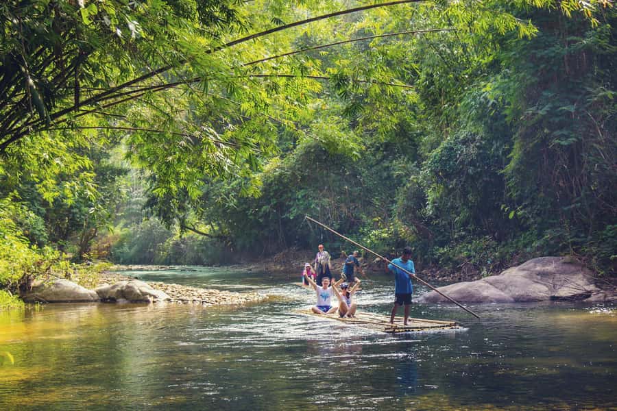 Khao Lak: Lampi Waterfall, Bamboo Rafting & Turtle Center - A four-and-a-half-hour escape from Khao Lak