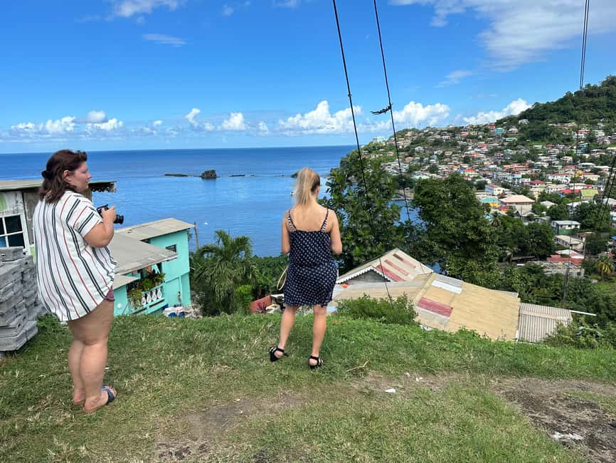 Kingstown: Cascading Dark View Falls and Beach Tour - The upper fall requires more effort