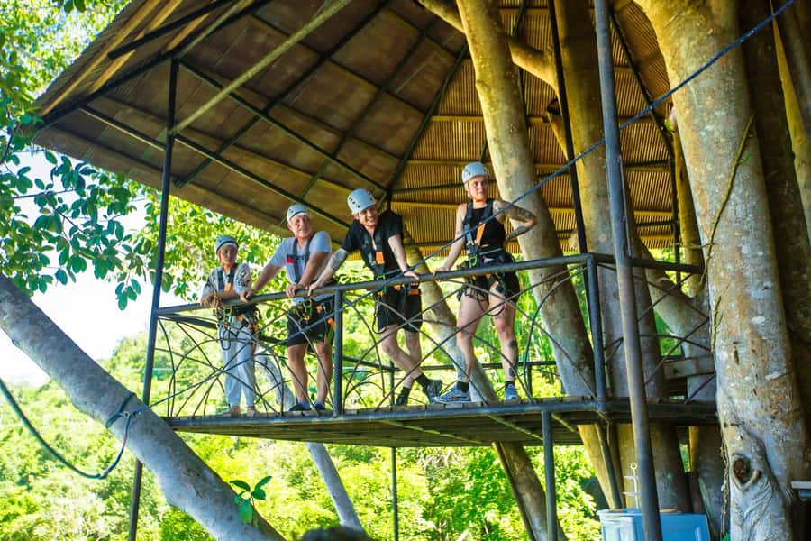 Ko Pha Ngan: Sky-High Zipline & Wang Sai Waterfall Views - The 30-meter Via Ferrata adds real effort