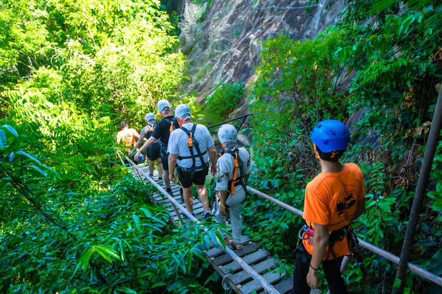 Ko Pha Ngan: Sky-High Zipline & Wang Sai Waterfall Views - The Sky Bike is the unusual part