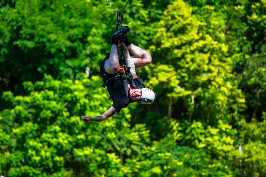 Ko Pha Ngan: Sky-High Zipline & Wang Sai Waterfall Views - Package A gives you the fullest action