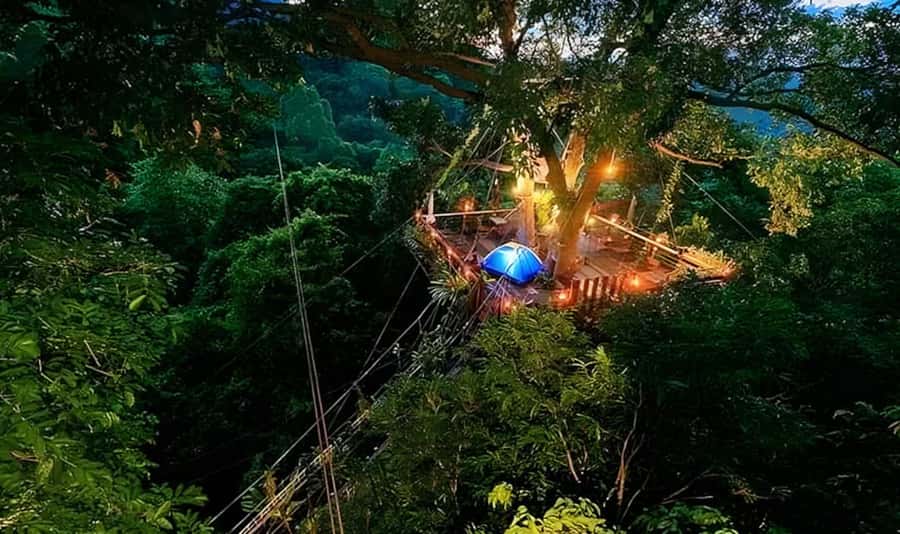 Ko Samui: Tree Bridge Jungle Zipline and Waterfall Adventure - Getting fitted for the course