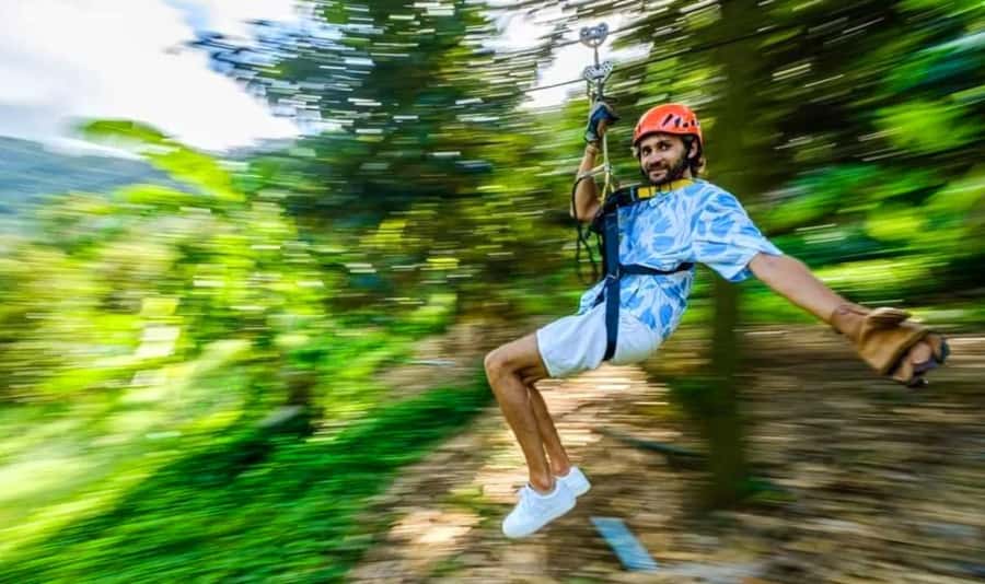 Ko Samui: Tree Bridge Jungle Zipline and Waterfall Adventure - Safety, comfort, and physical demands