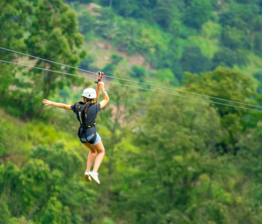Ko Samui: Tree Bridge Jungle Zipline and Waterfall Adventure - Pickup from your hotel or villa