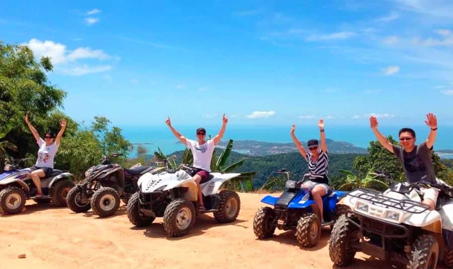 Koh Samui: Jungle, Mountains and Waterfalls ATV Tour - Waterfalls, river crossings, and plantation roads