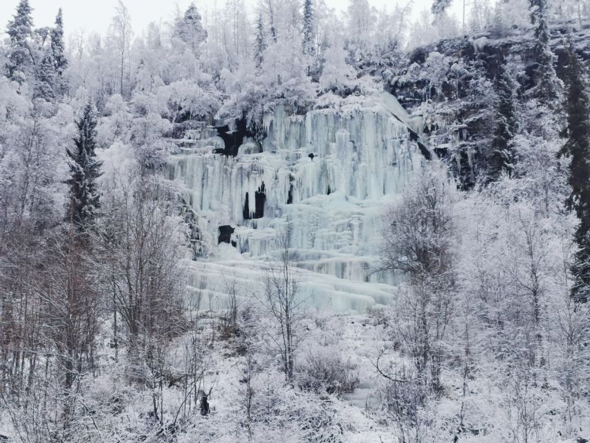 Korouoma Canyon Frozen Waterfalls Hike & Private Teepee BBQ - A 2.5-hour walk through Korouoma
