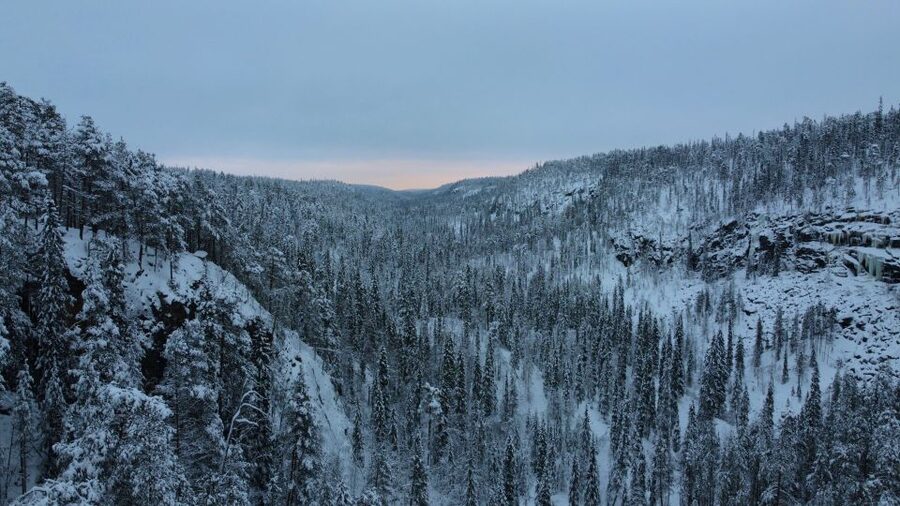 Korouoma: Frozen Waterfall Hiking Tour - From Rovaniemi to the snowy forest