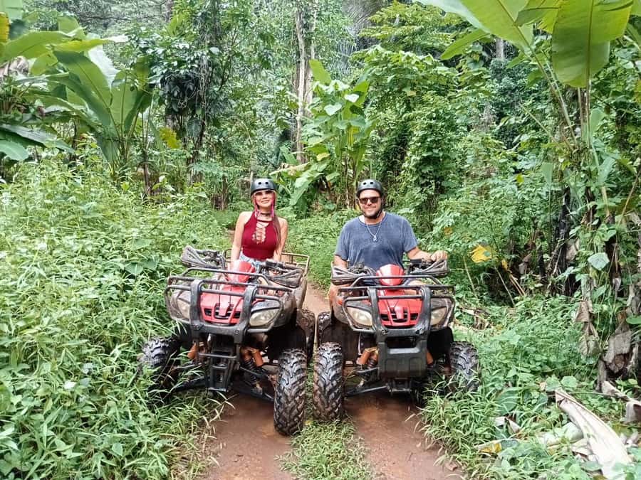 Krabi: Emerald Pool and Hot Spring Waterfall with ATV Riding - The hot spring waterfall: warm water in a busy setting