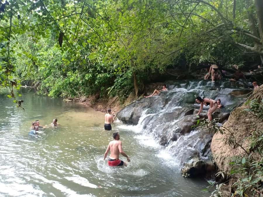 Krabi: Emerald Pool and Hot Spring Waterfall with ATV Riding - Swimming at the Emerald Pool